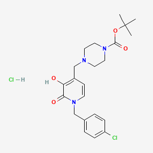 molecular formula C22H29Cl2N3O4 B12430533 Izilendustat hydrochloride CAS No. 1303513-80-5