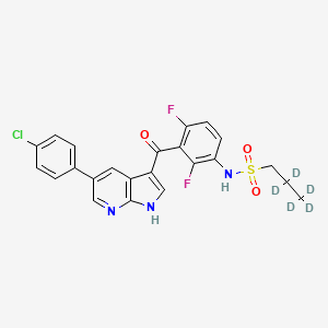 molecular formula C23H18ClF2N3O3S B12430544 Vemurafenib-d5 