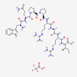 molecular formula C49H75F3N16O12 B12430614 Fibronectin Adhesion-promoting Peptide (TFA) 