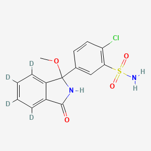 molecular formula C15H13ClN2O4S B12430622 O-Methyl Chlorthalidone-d4 