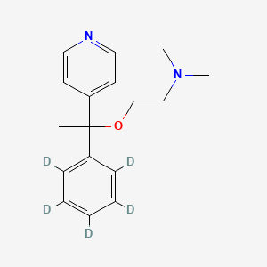 molecular formula C17H22N2O B12430654 Doxylamine 4-pyridinyl isomer-d5 