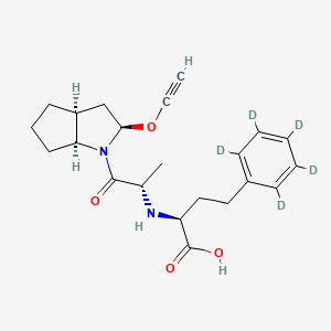 molecular formula C22H28N2O4 B12430671 1-epi-Ramiprilat-d5 