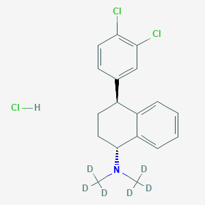 molecular formula C18H20Cl3N B12430687 rac-trans-N-Methyl Sertraline-d6 Hydrochloride 