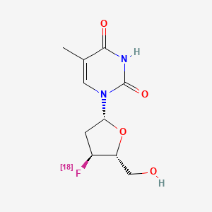 molecular formula C10H13FN2O4 B1243069 3'-deoxy-3'-(18F)fluorothymidine CAS No. 287114-80-1