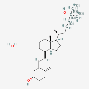 molecular formula C27H46O3 B12430694 Calcifediol-13C5 (monohydrate) 