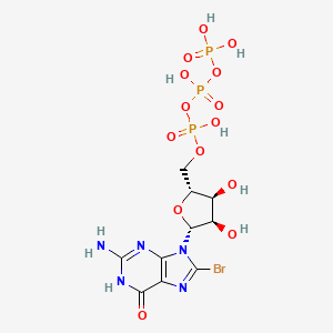 molecular formula C10H15BrN5O14P3 B12430701 8-Br-GTP 