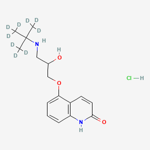 molecular formula C16H23ClN2O3 B12430713 Dehydrocarteolol Hydrochloride-d9 