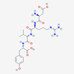 molecular formula C24H37N7O8 B12430916 Angiotensin II (1-4), human 