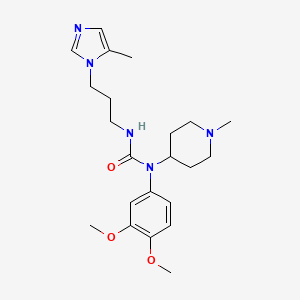 molecular formula C22H33N5O3 B12430933 Glutaminyl Cyclase Inhibitor 4 