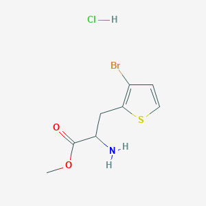 molecular formula C8H11BrClNO2S B12430948 Methyl 2-amino-3-(3-bromothiophen-2-yl)propanoate hydrochloride 