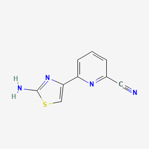 molecular formula C9H6N4S B12430957 2-Amino-4-(6'-cyano-2'-pyridyl)thiazole 