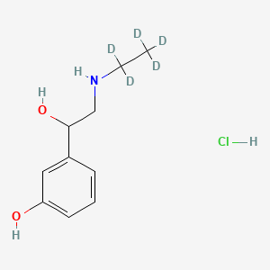 molecular formula C10H16ClNO2 B12430979 Etilefrin-d5 Hydrochloride 