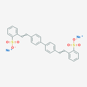 molecular formula C₂₈H₂₀Na₂O₆S₂ B124310 Sodium 2,2'-([1,1'-biphenyl]-4,4'-diylbis(ethene-2,1-diyl))dibenzenesulfonate CAS No. 27344-41-8