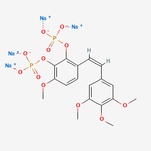 molecular formula C18H18Na4O12P2 B12431072 Combretastatin A-1 phosphate (tetrasodium) 