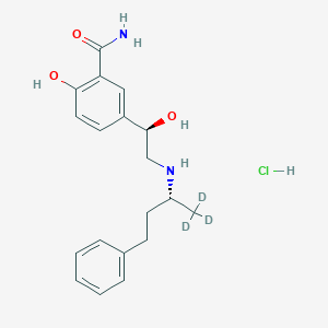 molecular formula C19H25ClN2O3 B12431107 (R,R)-Labetalol-d3 hydrochloride 