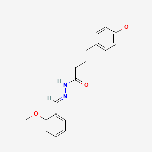 molecular formula C19H22N2O3 B1243113 4-(4-methoxyphenyl)-N'-[(E)-(2-methoxyphenyl)methylidene]butanehydrazide 