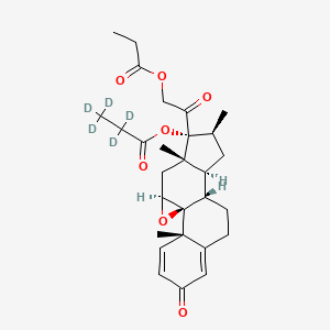 molecular formula C28H36O7 B12431141 Betamethasone 9,11-Epoxide 17,21-Dipropionate-d5 