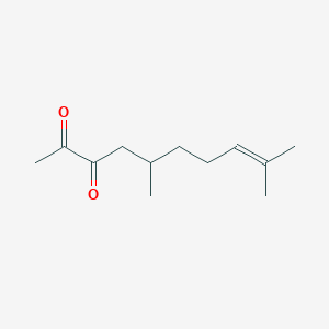 molecular formula C12H20O2 B1243115 5,9-Dimethyl-8-decene-2,3-dione 