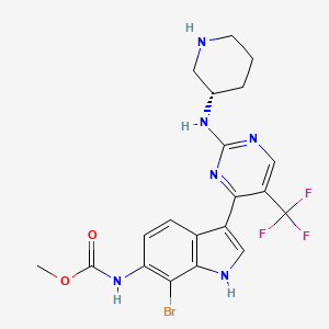 molecular formula C20H20BrF3N6O2 B12431186 Cdk7-IN-7 