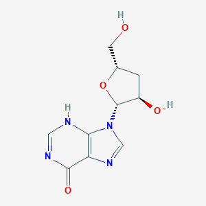 molecular formula C10H12N4O4 B124312 3'-去氧肌苷 CAS No. 13146-72-0