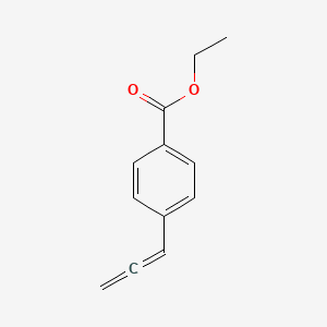 molecular formula C12H12O2 B12431231 Benzoic acid, 4-(1,2-propadienyl)-, ethyl ester CAS No. 709665-45-2