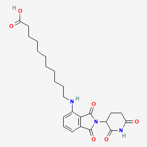 molecular formula C24H31N3O6 B12431238 Thalidomide-NH-C10-COOH 