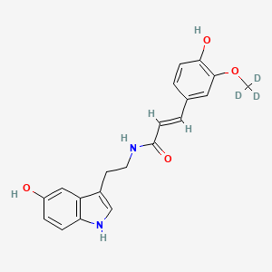 molecular formula C20H20N2O4 B12431248 N-Feruloylserotonin-d3 