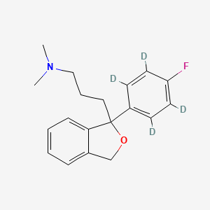 molecular formula C19H22FNO B12431272 Descyano Citalopram-d4 