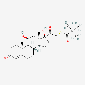 molecular formula C26H38O5S B12431281 Tixocortol 21-Pivalate-d9 