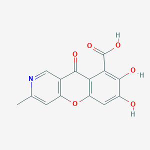 7,8-dihydroxy-3-methyl-10-oxo-10H-chromeno[3,2-c]pyridine-9-carboxylic acid