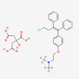 molecular formula C32H36ClNO8 B12431320 Toremifene-d6 (citrate) 