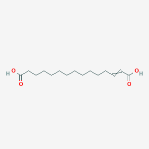 molecular formula C15H26O4 B12431328 Pentadec-2-enedioic acid 