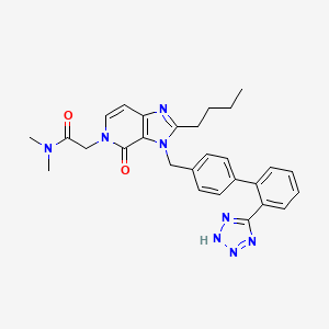 2-[2-butyl-4-oxo-3-[[4-[2-(2H-tetrazol-5-yl)phenyl]phenyl]methyl]-5-imidazo[4,5-c]pyridinyl]-N,N-dimethylacetamide