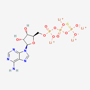 molecular formula C10H12Li4N5O12P3S B12431342 ATP|AS (tetralithium salt) 