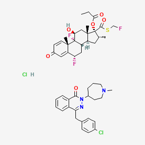 molecular formula C47H56Cl2F3N3O6S B1243135 Azelastine/fluticasone propionate CAS No. 1417803-89-4