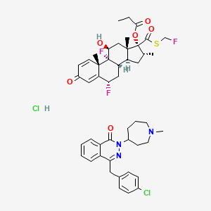 molecular formula C47H56Cl2F3N3O6S B1243135 Dymista CAS No. 1417803-89-4