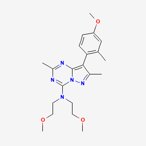molecular formula C21H29N5O3 B1243136 BMS-561388 CAS No. 202578-88-9