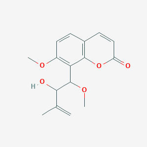 molecular formula C16H18O5 B12431377 Murracarpin CAS No. 120786-76-7