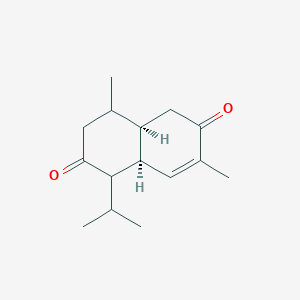 molecular formula C15H22O2 B12431387 (4aR,8aS)-4,7-dimethyl-1-propan-2-yl-1,3,4,4a,5,8a-hexahydronaphthalene-2,6-dione 