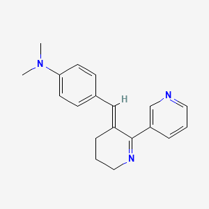 molecular formula C19H21N3 B1243139 3-(4-Dimethylaminobenzylidene)anabaseine 