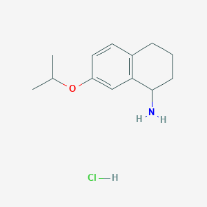molecular formula C13H20ClNO B12431407 7-(Propan-2-yloxy)-1,2,3,4-tetrahydronaphthalen-1-amine hydrochloride 