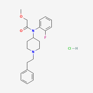 molecular formula C22H28ClFN2O2 B1243143 Ocfentanil hydrochloride CAS No. 112964-97-3