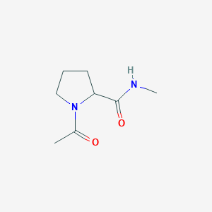 molecular formula C8H14N2O2 B12431445 1-acetyl-N-methylpyrrolidine-2-carboxamide CAS No. 24847-46-9