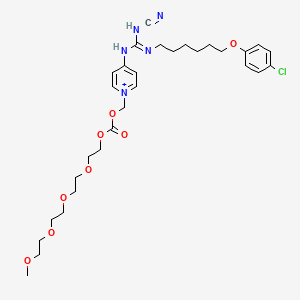 molecular formula C30H43ClN5O8+ B1243146 Teglarinad CAS No. 766501-75-1