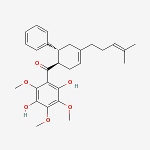molecular formula C28H34O6 B1243148 Fissistin 