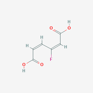 molecular formula C6H5FO4 B1243151 3-Fluoro-cis,cis-muconate 