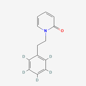 molecular formula C13H13NO B12431548 1-Phenethyl-2-pyridone-d5 