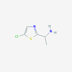 molecular formula C5H7ClN2S B12431581 1-(5-Chloro-1,3-thiazol-2-yl)ethan-1-amine 