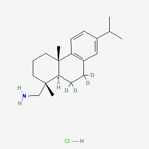 molecular formula C20H32ClN B12431599 Dehydroabietylamine-d4 Hydrochloride 