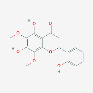 molecular formula C17H14O7 B1243163 5,7,2'-Trihydroxy-6,8-dimethoxyflavone CAS No. 159359-22-5